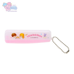 Japan Sanrio Folding Brush & Comb - Little Twin Stars : 50th Anniversary Aurora Retro