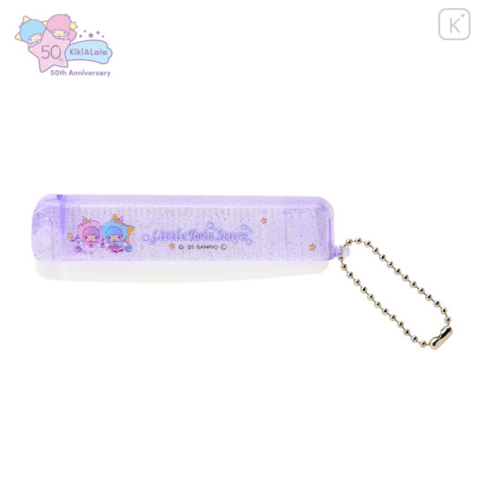 Japan Sanrio Folding Brush & Comb - Little Twin Stars : 50th Anniversary Twilight Unicorn - 1