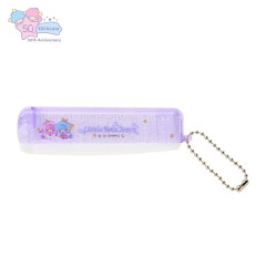 Japan Sanrio Folding Brush & Comb - Little Twin Stars : 50th Anniversary Twilight Unicorn