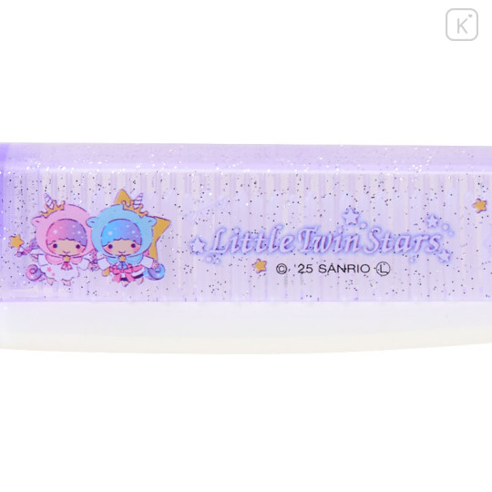 Japan Sanrio Folding Brush & Comb - Little Twin Stars : 50th Anniversary Twilight Unicorn - 3