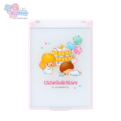 Japan Sanrio Folding Mirror - Little Twin Stars : 50th Anniversary Aurora Retro