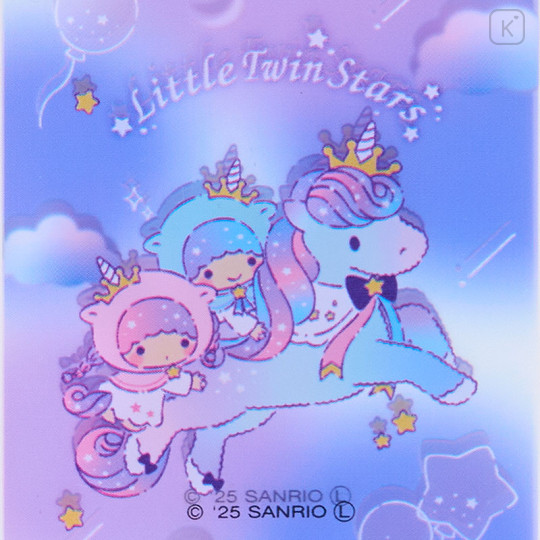 Japan Sanrio Folding Mirror - Little Twin Stars : 50th Anniversary Twilight Unicorn - 2