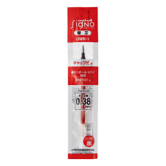 Japan Uni-ball Signo UMR-1 Gel Pen Refill - 0.38mm Red