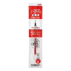 Japan Uni-ball Signo UMR-1-05 Gel Pen Refill - 0.5mm Red