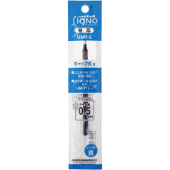 Japan Uni-ball Signo Standard UMR-5 Gel Pen Refill - 0.5mm Blue