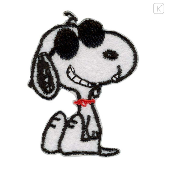 Japan Peanuts Versatile Iron-On and Sticker Patch - Snoopy : Joe Cool Smirk - 2
