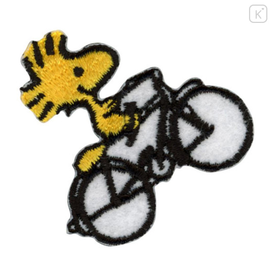 Japan Peanuts Versatile Iron-On and Sticker Patch - Woodstock : Cycling - 2