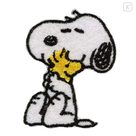 Japan Peanuts Versatile Iron-On and Sticker Patch - Snoopy & Woodstock : Hug - 2