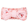 Japan Sanrio Hair Band with Ribbon - Hello Kitty : Cherry Pink - 1