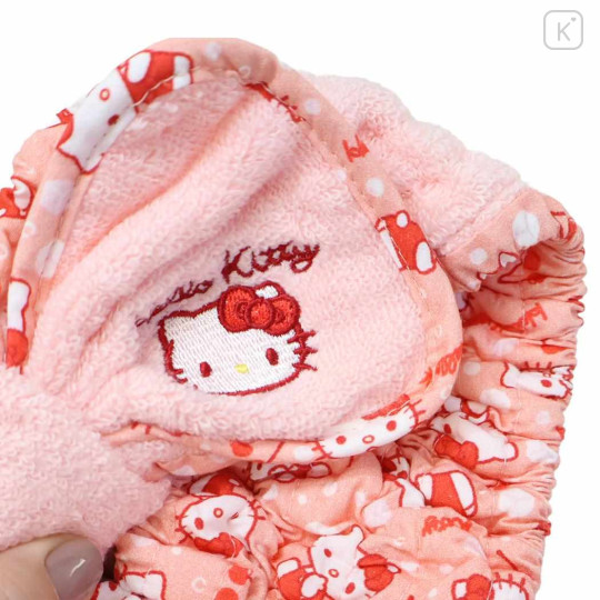 Japan Sanrio Hair Band with Ribbon - Hello Kitty : Cherry Pink - 3