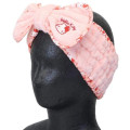 Japan Sanrio Hair Band with Ribbon - Hello Kitty : Cherry Pink - 4