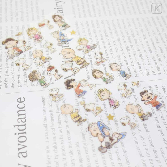 Japan Peanuts Soft Cloth Sticker - Snoopy : Fluffy Sketch Children - 2