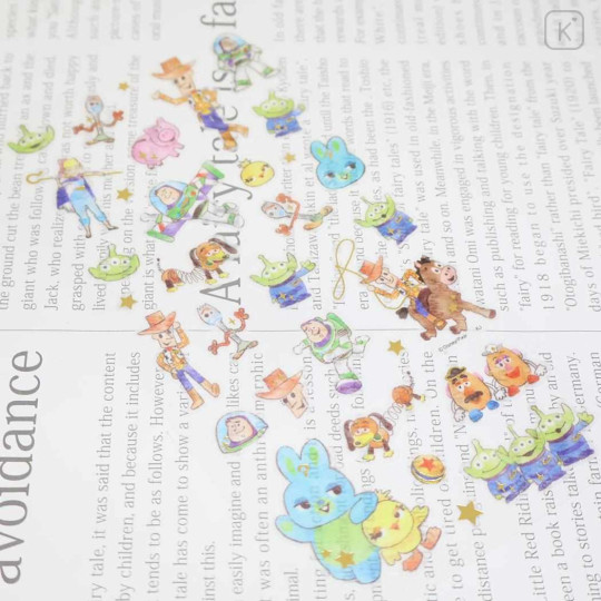 Japan Disney Soft Cloth Sticker - Toy Story : Fluffy Sketch - 2