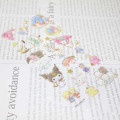 Japan Sanrio Soft Cloth Sticker - Fluffy Sketch Characters Green - 2