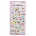 Japan Sanrio Soft Cloth Sticker - Fluffy Sketch Characters Pink - 1