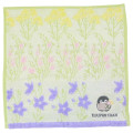 Japan Koupen Chan Mini Towel Jacquard Handkerchief - Green Purple Flower - 1