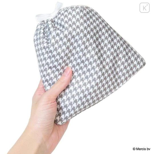 Japan Miffy Drawstring Bag - Miffy : Chidori & Monotone Houndstooth - 2