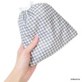 Japan Miffy Drawstring Bag - Miffy : Chidori & Monotone Houndstooth - 2