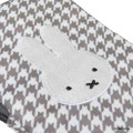 Japan Miffy Pass Case Card Holder & Coin Case - Miffy : Chidori & Monotone Houndstooth - 4