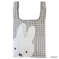 Japan Miffy Eco Shopping Bag - Miffy : Chidori & Monotone Houndstooth - 1