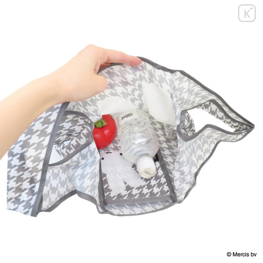 Japan Miffy Eco Shopping Bag - Miffy : Chidori & Monotone Houndstooth - 3