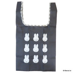 Japan Miffy Eco Shopping Bag - Miffy : Chidori & Monotone Houndstooth Black