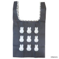 Japan Miffy Eco Shopping Bag - Miffy : Chidori & Monotone Houndstooth Black - 1