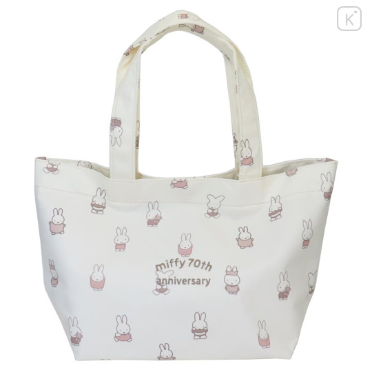 Japan Miffy Mini Tote Bag - Miffy : 70th Anniversary Ivory - 1