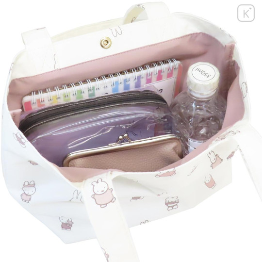 Japan Miffy Mini Tote Bag - Miffy : 70th Anniversary Ivory - 3
