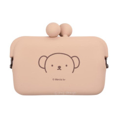 Japan Miffy Do-mo Silicone Mini Accessory Pouch - Boris : Light Brown
