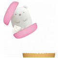 Japan San-X Petit Collection Mascot - Sumikko Gurashi : Shirokuma Polar Bear Macaron Flocked - 2