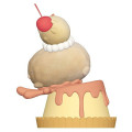 Japan San-X Petit Collection Mascot - Sumikko Gurashi : Tonkatsu & Fried Shrimp Tail Pudding Flocked - 2