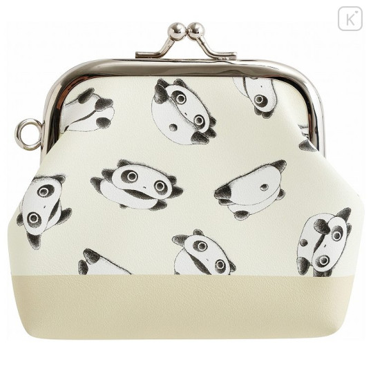 Japan San-X Mini Gamaguchi Clasp Pouch Coin Purse - Tarepanda : Beige - 2