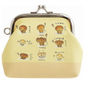 Japan San-X Mini Gamaguchi Clasp Pouch - Kogepan : Light Yellow - 2