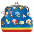 Japan San-X Mini Gamaguchi Clasp Pouch Coin Purse - Afro Ken : Blue - 2