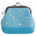 Japan San-X Mini Gamaguchi Clasp Pouch - Mamegoma : Blue - 2