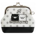 Japan San-X Mini Gamaguchi Clasp Pouch Coin Purse - Monokuro Boo - 1
