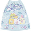 Japan San-X Kids Wrap Towel 60cm - Sumikko Gurashi : Beach Party Blue - 1