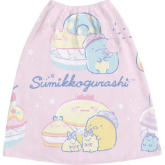 Japan San-X Kids Wrap Towel 60cm - Sumikko Gurashi : Sweets Party Pink