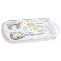 Japan San-X Bento Lunch Cutlery Set Spoon Fork Chopstick - Sumikko Gurashi : Sweets Party Cherry
