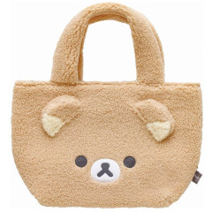 Japan San-X Fluffy Mini Tote Bag - Rilakkuma : New Basic Rilakkuma
