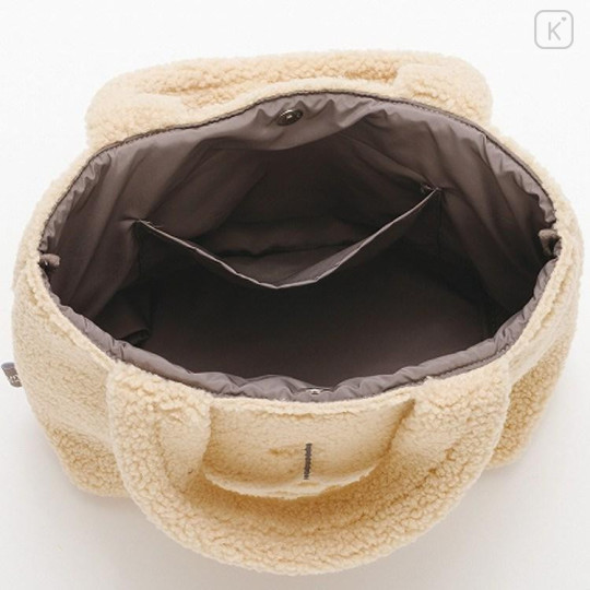 Japan San-X Fluffy Mini Tote Bag - Rilakkuma : New Basic Rilakkuma - 4