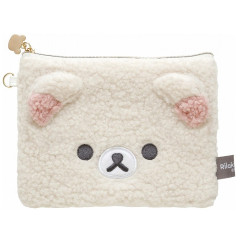 Japan San-X Flat Pouch - Korilakkuma : New Basic Rilakkuma Fluffy