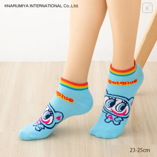 Japan Angel Blue Short Ankle Socks - Blue - 3