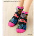 Japan Angel Blue Short Ankle Socks - Black - 2