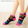 Japan Angel Blue Short Ankle Socks - Black - 3