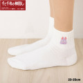 Japan Ghibli Embroidered Low Crew Socks - Spirited Away : White - 1