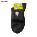 Japan Ghibli Embroidered Low Crew Socks - My Neighbor Totoro : Charcoal - 2