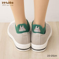 Japan Ghibli Back Embroidery Short Ankle Socks - My Neighbor Totoro : Green - 4