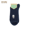Japan Ghibli Embroidered Wool Blend Crew Socks - My Neighbor Totoro : Navy - 4